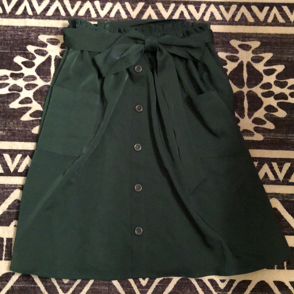 Green A Line Skirt - Modcloth
